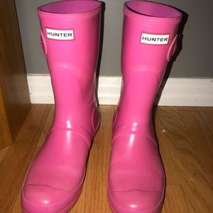Original gloss short Hunter rain boots!
